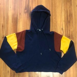 Cropped Multi Color Hoodie